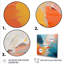 «Blue and Orange Paint Abstract Expression 3», art mural abstrait-1045079229-1045079217