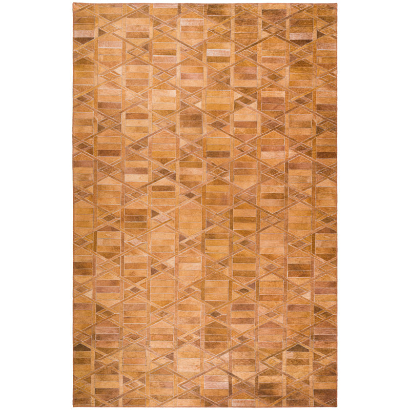 Eitelbert Chenille Patchwork Indoor / Outdoor Rug, Rectangle 10' x 14'