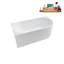 Baignoire de trempage autoportante 59 "avec drain et plateau en bambou 59" Streamline-97619633