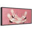 «Bright Preppy Animals Elegant Cranes In Flight», reproduction sur toile encadrée-98042486-111376022