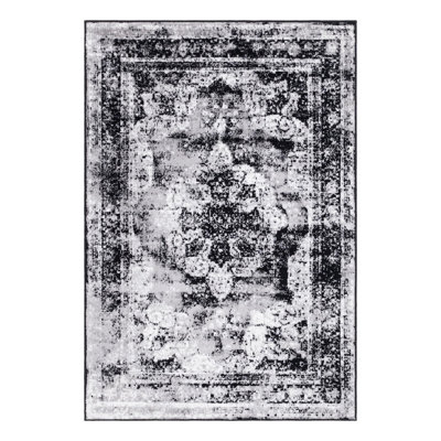 Brandt Oriental Black Area Rug