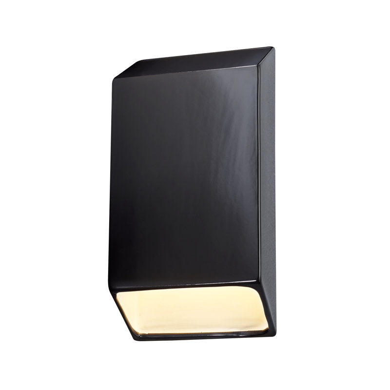 Applique murale d'extérieur 1 lumière DEL Caeli, Noir brillant / mat