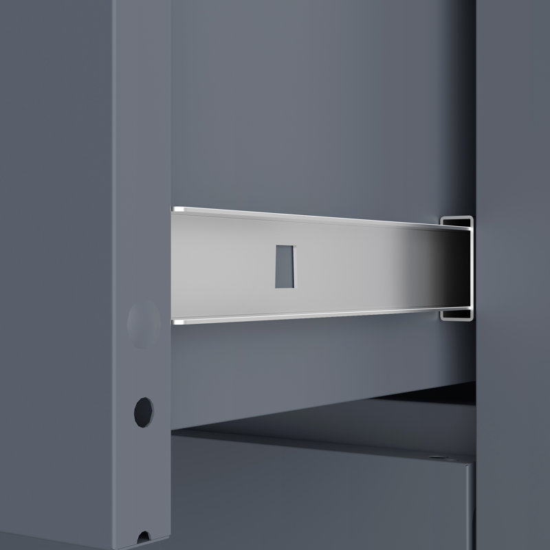 Steel Garage Storage Cabinet with Lockable Door and Wheels, 31.49-Inch Adjustable Shelves