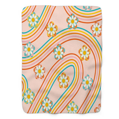 Retro Rhythms - 1 Piece Premium Sherpa Blanket