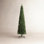 Slim Cashmere Flocked Pre-Lit Christmas Tree