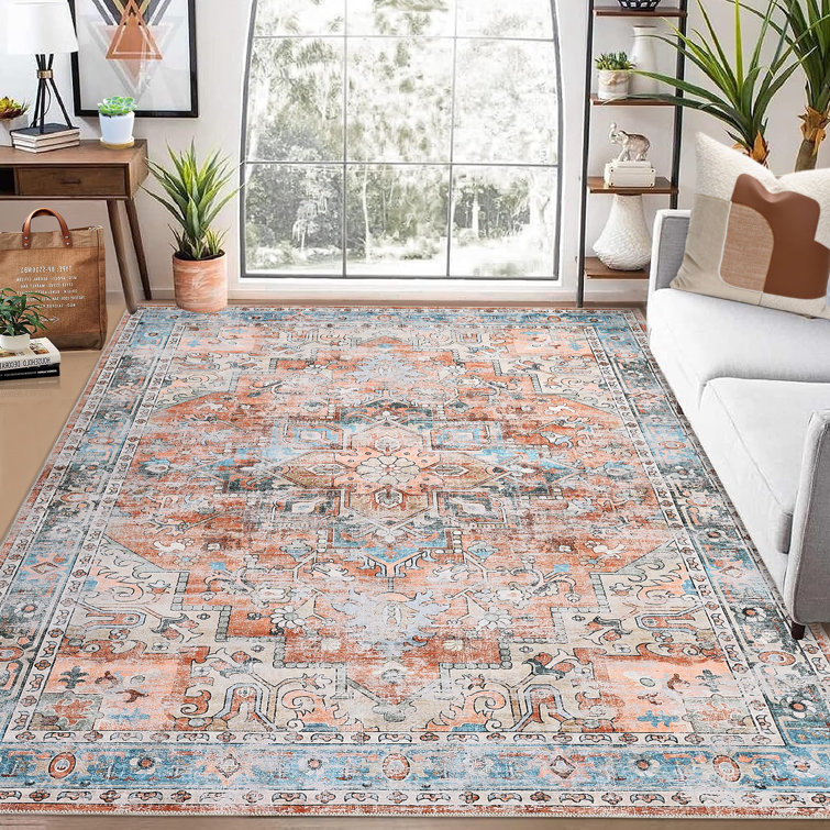 Washable Oriental Indoor Rug