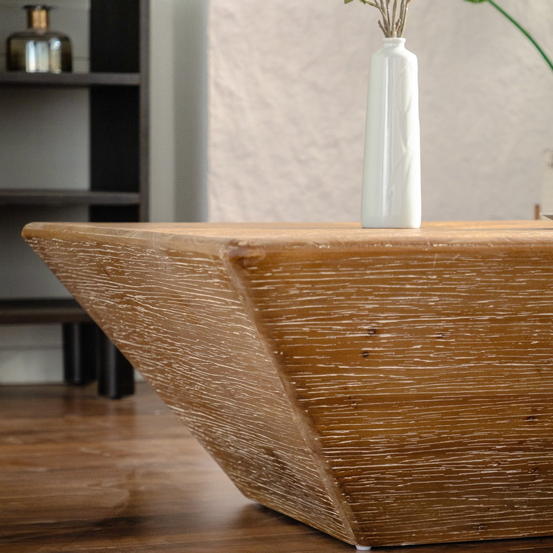 Table basse en bois Arsis, table basse en bloc, table basse naturelle