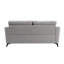 Ensemble de canapé-lit en tissu tissé gris clair Carlotta