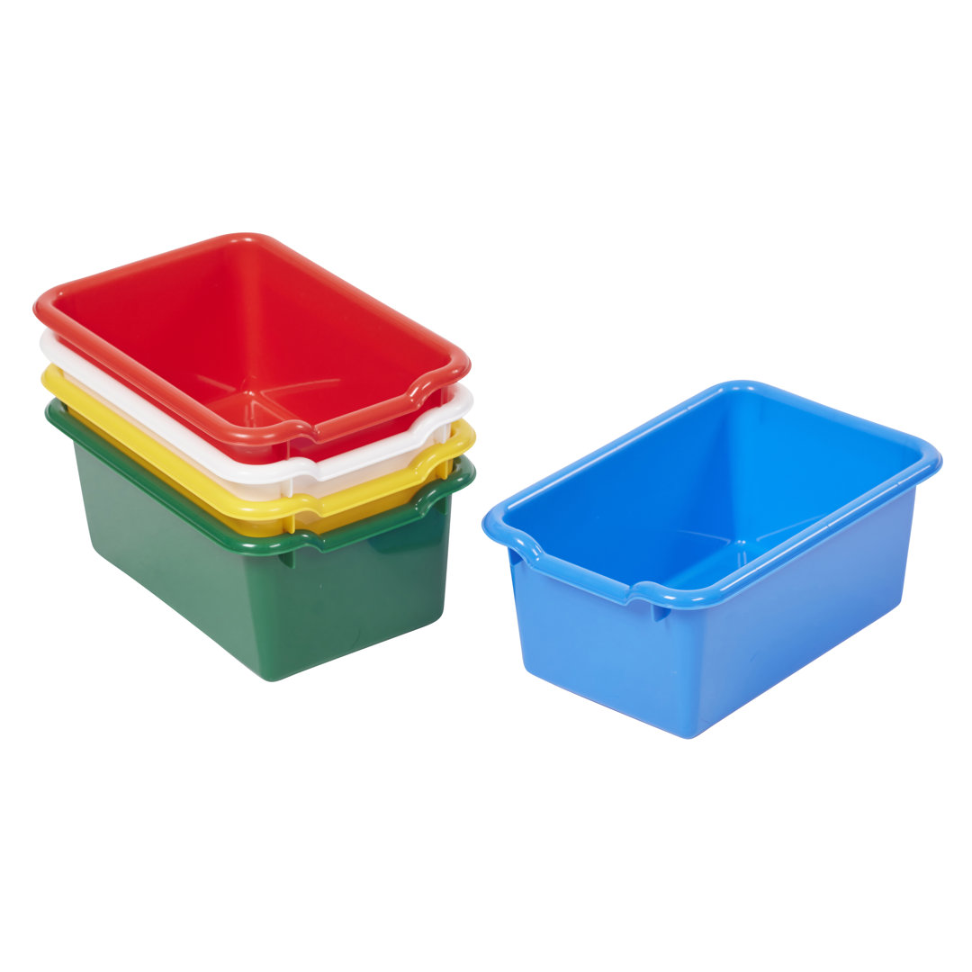 ECR4Kids Scoop Front Storage Bin, Multipurpose Organization, 5-Piece (Set of 5) ECR4Kids 