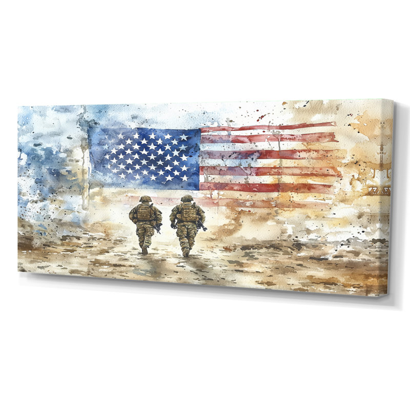 Batesville - Patriotist, art mural, H 28 po x l 60 po, Toile tendue, Ne s’applique pas