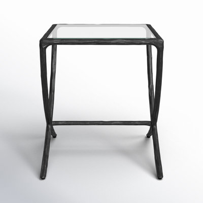 Evelynn Glass End Table