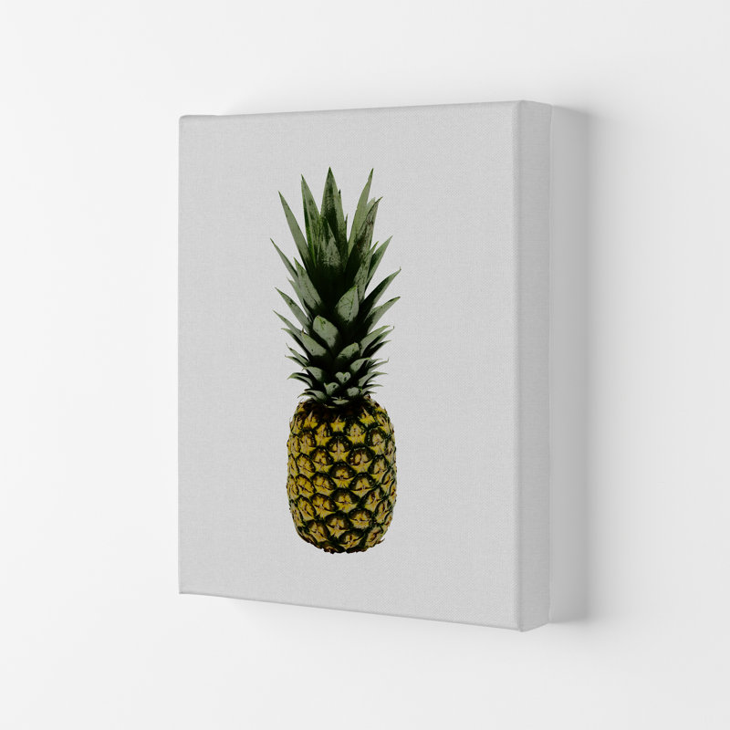Pineapple - Print, 42cm H x 29.7cm W x 4cm D, Wrapped Canvas