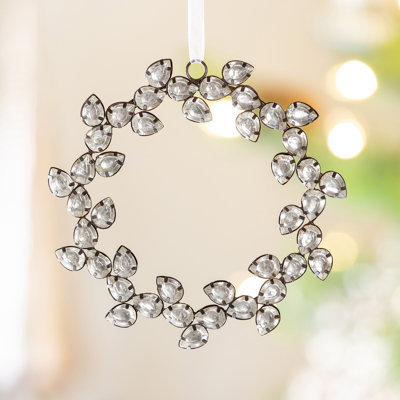 Joyeux Noel 5'' Geometric Trees & Wreaths Holiday Shaped Ornament