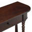 Retro Curved Corner Narrow Console Table With Top Drawer And Open Shelf For Entryway, Hallway And Living Room-597163133