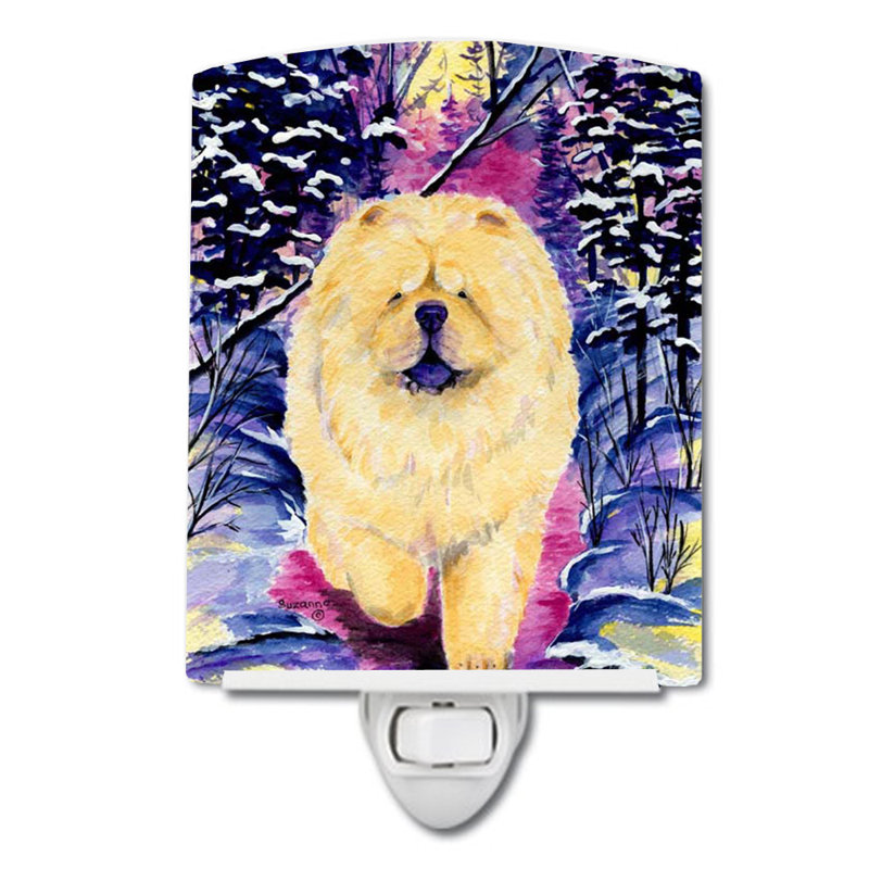 Chow Chow Ceramic Night Light