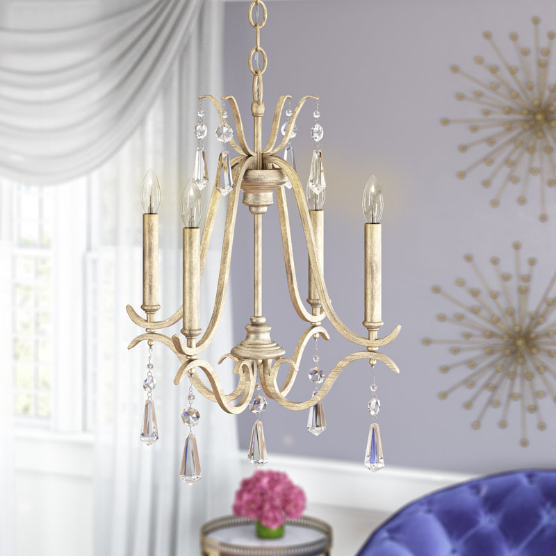 Lustre empire 4 lumières Vogan