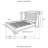 Dasher Upholstered Queen Wingback Bed White-93801209-71868795