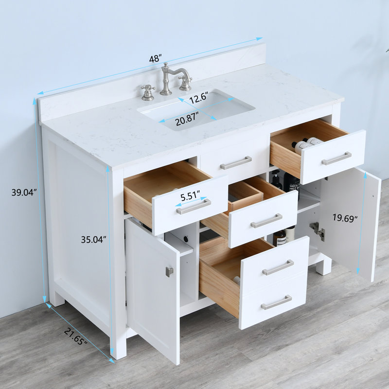 Ensemble de meuble-lavabo simple 48 po Ignacio