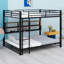 Metal Bunk Bed With Storage Cabinets And LED
