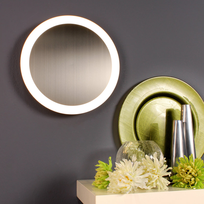 Paine LED Flush Mounted Sconce, 51cm H x 10cm W x 51cm D, Sliver
