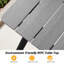 Ensemble de salle à manger de patio en aluminium pour 6 personnes avec chaises empilables et trou pour parasol-1645797304