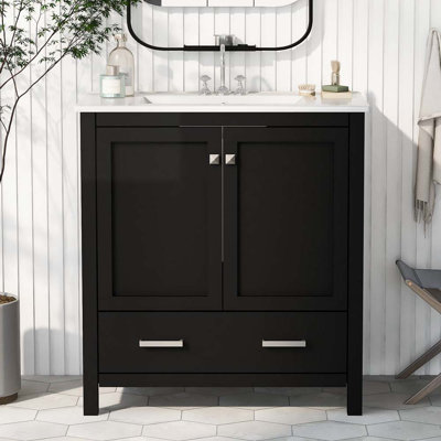 Meuble-lavabo 30 po avec lavabo simple