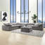 Naveen modulaire - Wedge avec coussin, lin gris
