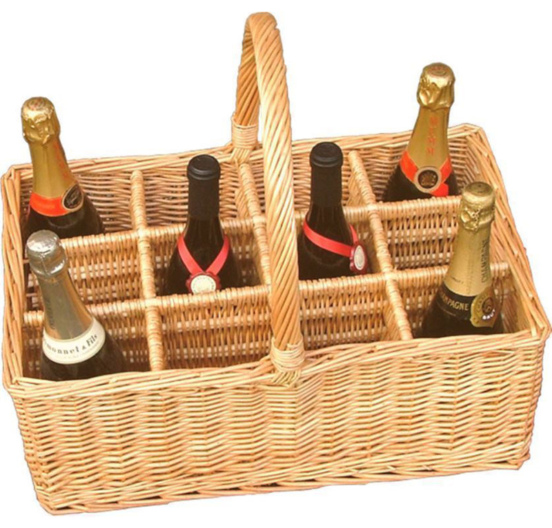 12 Bottle Drink Wicker Wine Basket