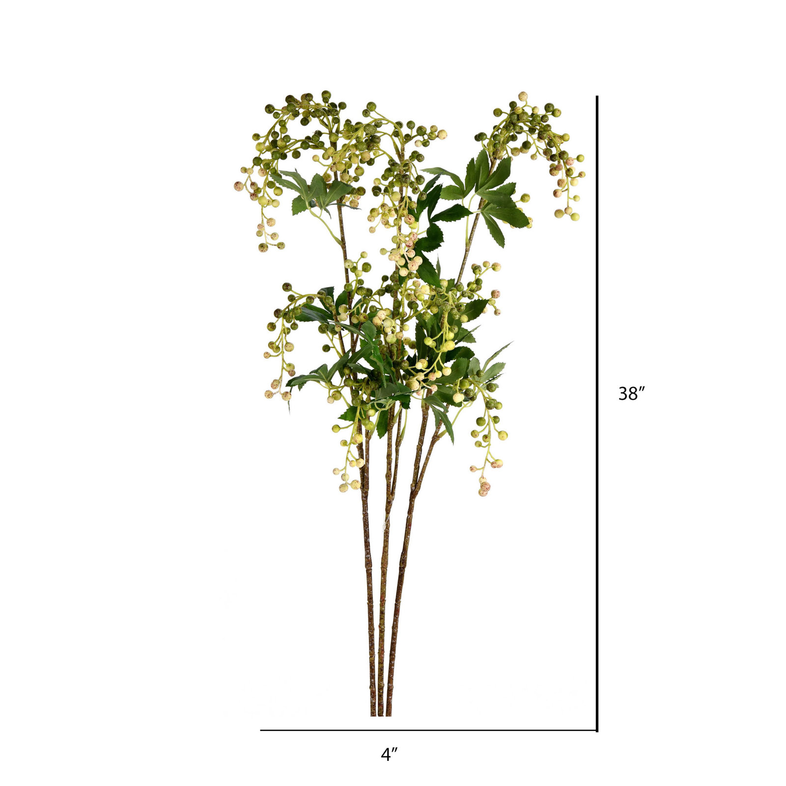 Berry Floral Stems, Green
