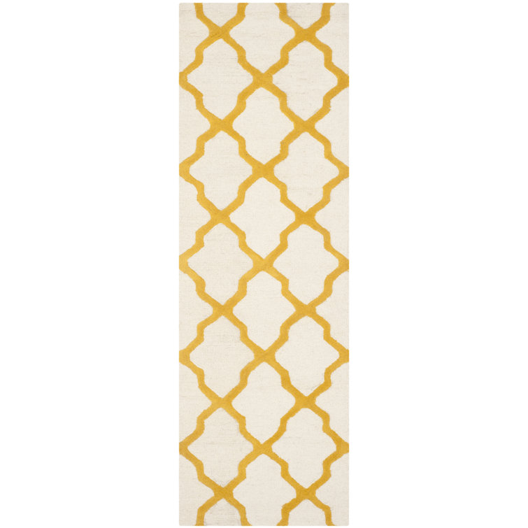 Darbonne Geometric Wool Hand Woven Area Rug