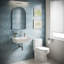 Lavabo de salle de bain rectangulaire en céramique blanche, mural ou à poser, avec un seul trou de robinetterie, trop-plein et bonde escamotable inclus