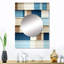 Motif rayé blanc et bleu Jequetta-1713310722