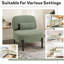 Chaise d'appoint rembourrée sans accoudoirs pour chambre à coucher-925145341