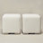 18.5" Wide Modern Square Boucle Upholstered Ottoman Set of 2-2132359220
