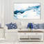 «Blue Tye Dye», reproduction sur toile tendue-29333591