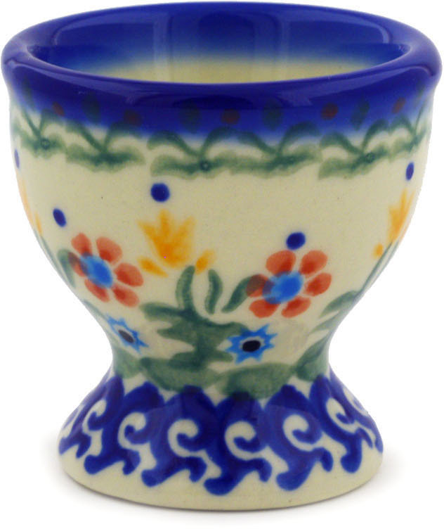Spring Flowers Stoneware Egg Cup