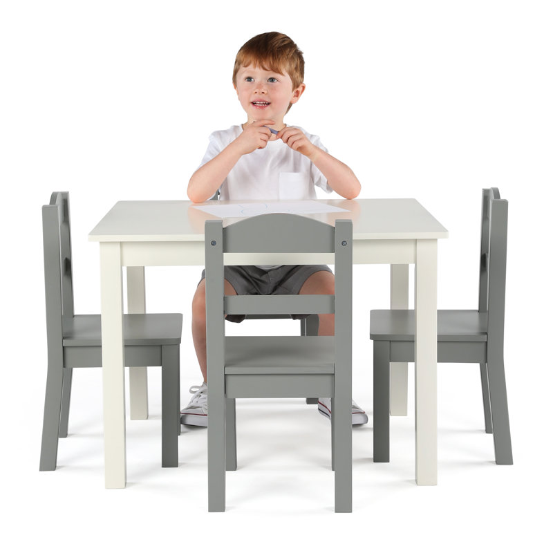 Kids 5 Piece Rectangular Play Or Activity Table and Chair Set