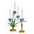 Meadow Walk Iris 14" Centerpiece Candelabra - Chambray