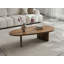 Oval Solid Mango Wood Coffee Table