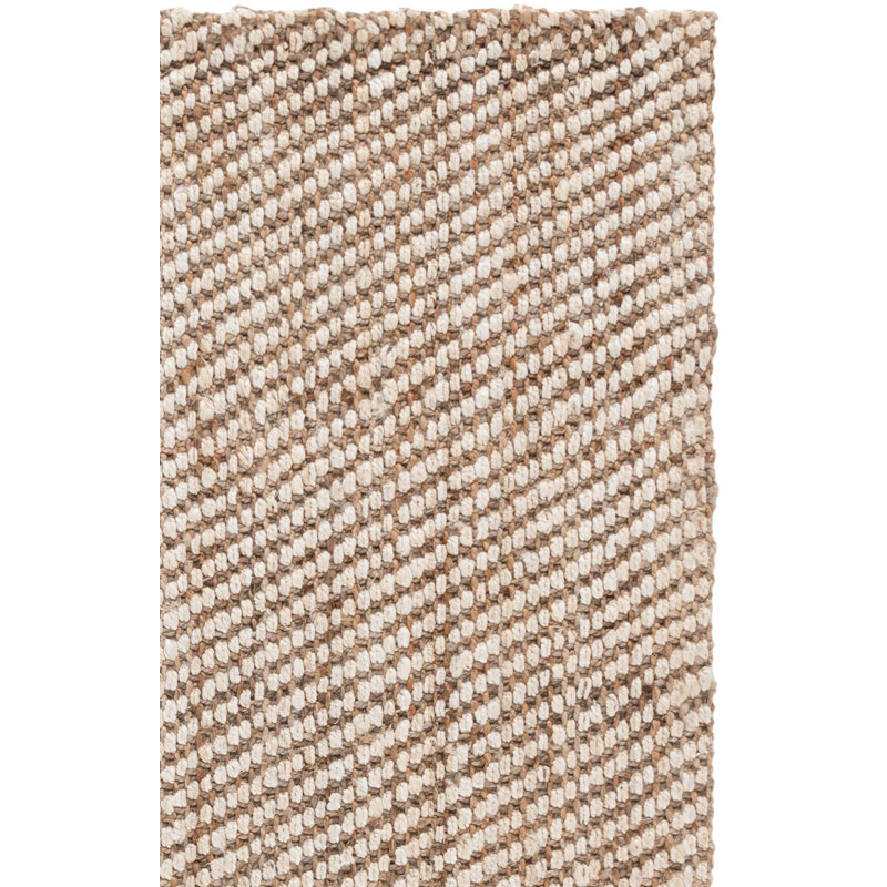 Natural Fiber Handwoven Jute Abstract Rug, Rectangle 9' x 12'