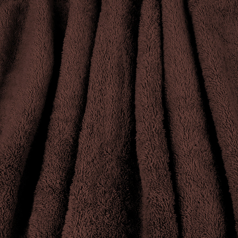Ensemble de serviettes de bain 100% coton 2 pièces Lorena, Chocolat, Bath Sheets - 2 Pack