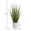 Herbe artificielle en pot 21,75 po