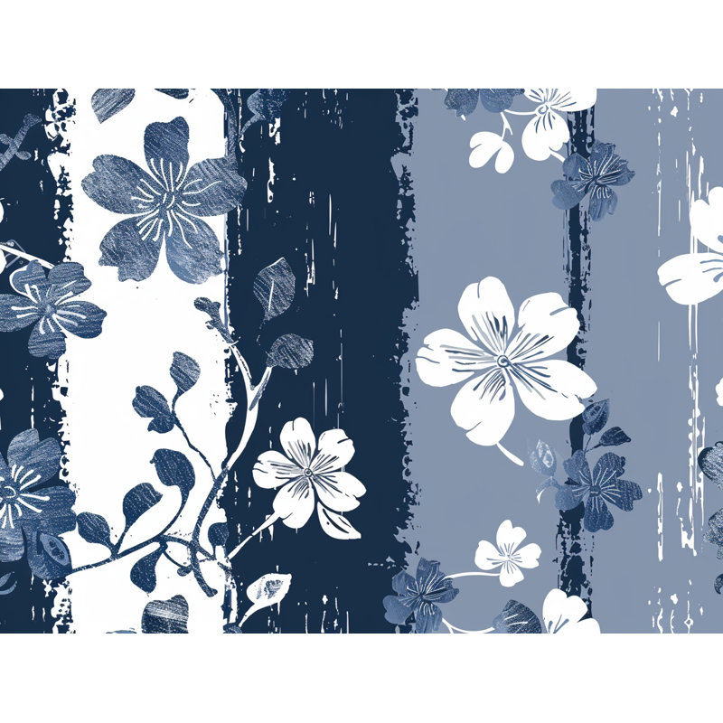 Coussin réversible Floral Nature Sketches, H 26 po x l 26 po