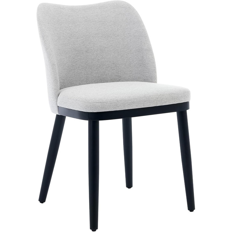 Side Chair in Beige, Light Grey