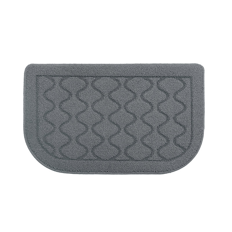  Diamanta Kitchen Rug Mat Polypropylene Non-Slip Half Circle Rugs, Machine Washable for Kitchen, Half-Circle 1'5" x 2'3"
