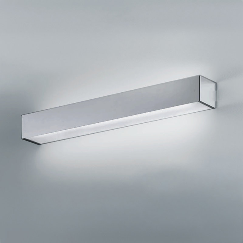 Toy 1 - Light Flush Mounted Sconce, Matte Stainless Steel, 1 x 55 W CFL Lamping, 2.75" H x 24" W x 3.25" D