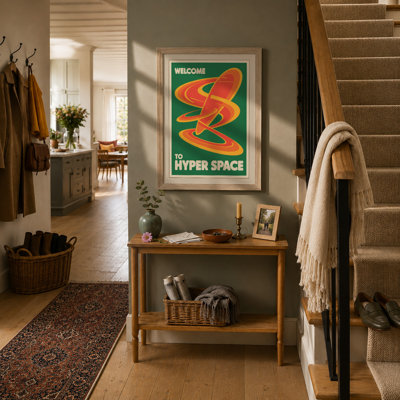 Welcome to Hyper Space Retro - Framed Print
