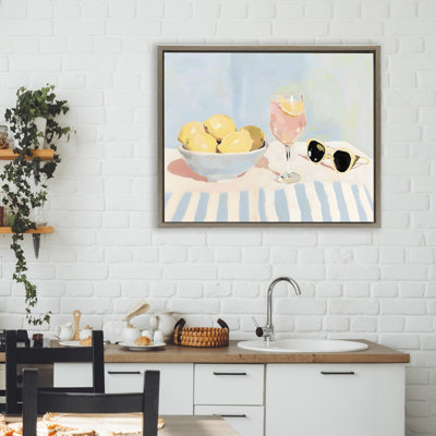 Cadre flottant Aperol & Summer Lemons, design par Sissi et Seb