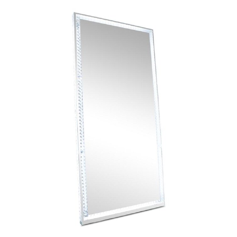 IMPRESSIONS VANITY · COMPANY Diamond Collection Radiant Premium Illuminated  Crystal Floor Mirror LED Strip Lights Makeup Mirror - Wayfair Canada