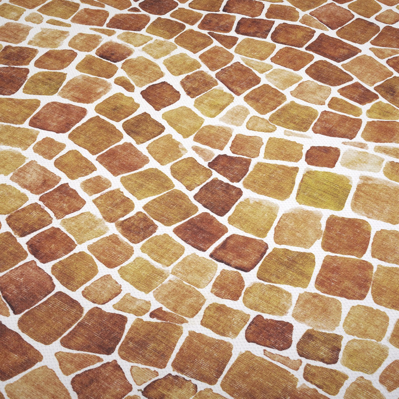 Tapis intérieur / extérieur lavable à la machine Emery, Red Orange, Rectangle 6 pi x 9 pi